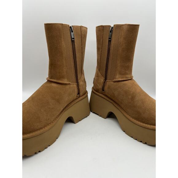 UGG Classic Twin Seam New Heights Boot Chestnut 1158313 Women's Size 7 - Picture 14 of 16